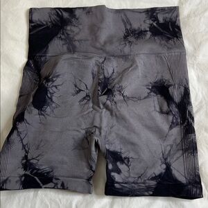 Tie-Dye High-Waisted Shorts